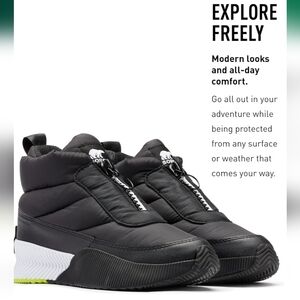 New Without Box Sorel Women's N About Puffy Lace Walking Shoe Waterproof Size 8